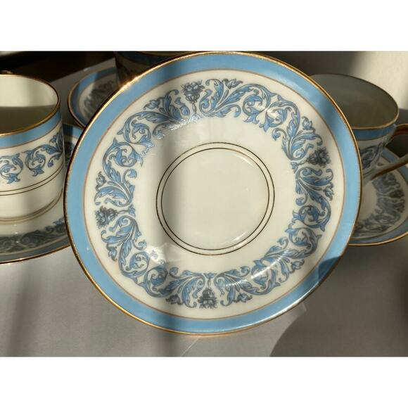 Vtg Charles Ahrenfeldt Limoges Frontenac Footed Demitasse Cups And Saucers 6 Set - Picture 12 of 17